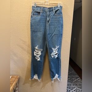American Eagle Distressed Mom Jean